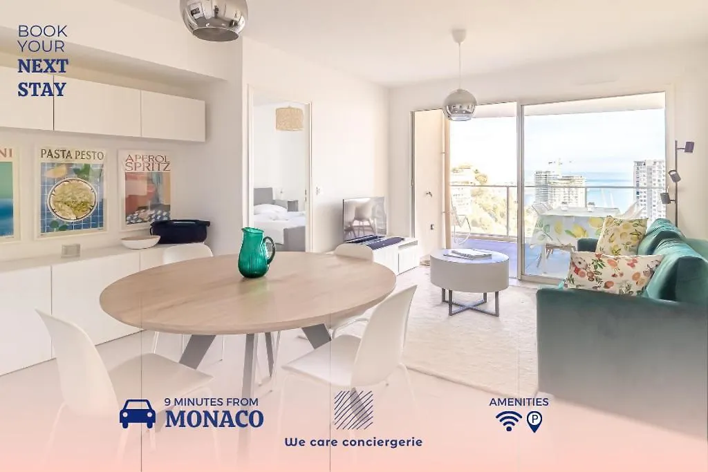 Superb New 2-Room Apartment -Parking Border Monac contacts